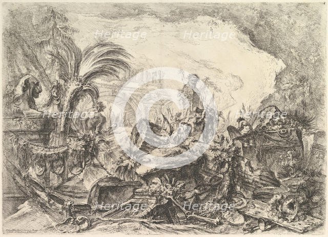 The Triumphal Arch, from Grotteschi (Grotesques), ca. 1748. Creator: Giovanni Battista Piranesi.