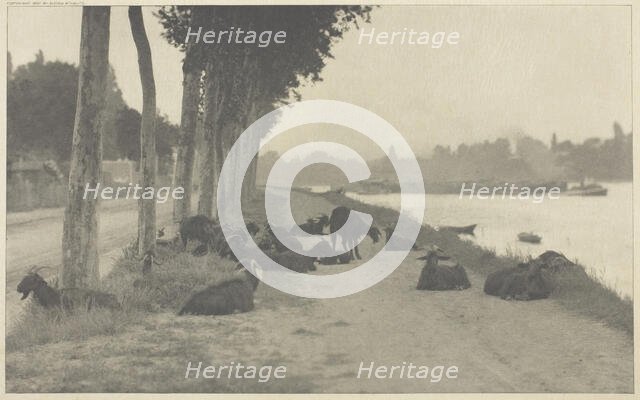 On the Seine—Near Paris, 1894, printed 1897. Creator: Alfred Stieglitz.