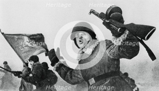 Siege of Leningrad, January 1943. Artist: Unknown