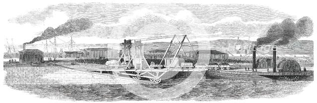 Floating Railway across the Forth, between Granton and Burntisland, 1850. Creator: Unknown.