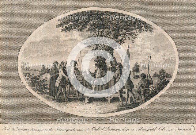 Kett's Rebellion, Norfolk, 1549 (1793). Artist: Unknown.