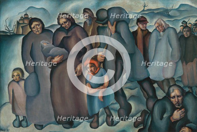 Refugees, 1927. Creator: Konstantin Bauer.