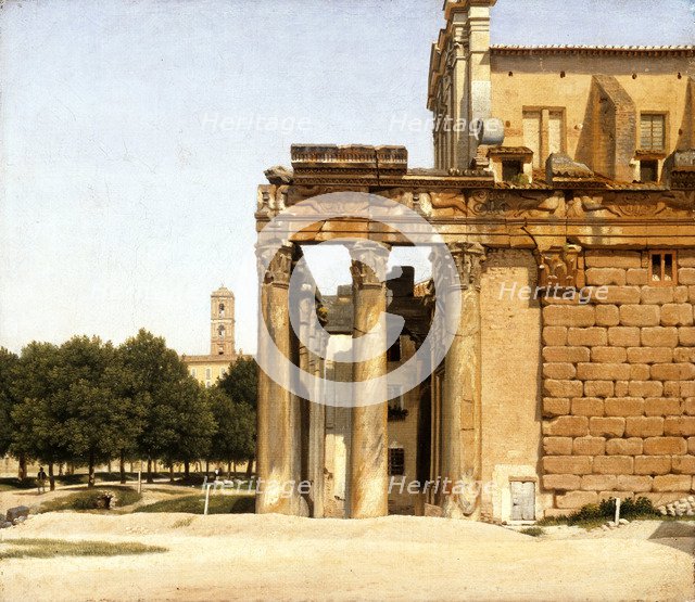 View of the Via Sacra, Rome, 1814. Artist: Eckersberg, Christoffer-Wilhelm (1783-1853)