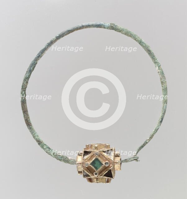 Earring, Frankish, 6th-7th century. Creator: Unknown.