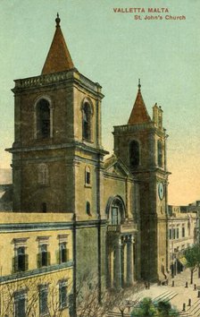 'Valetta Malta - St. John's Church', c1918-c1939. Creator: Unknown.