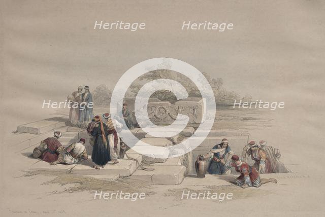 Fountain at Cana, 1839. Creator: David Roberts (British, 1796-1864).