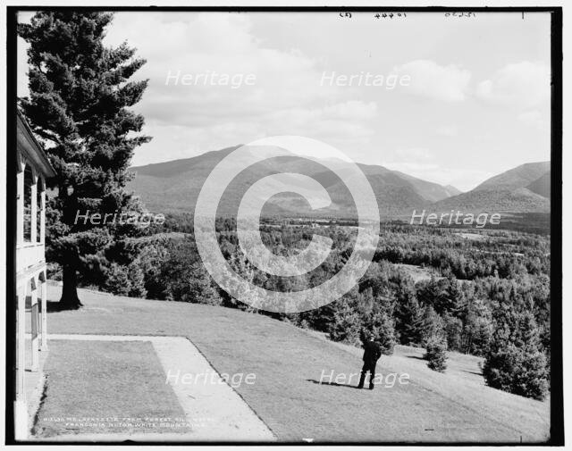 Mt. Lafayette from Forest Hills Hotel, Franconia Notch, White Mountains, between 1890 and 1901. Creator: Unknown.