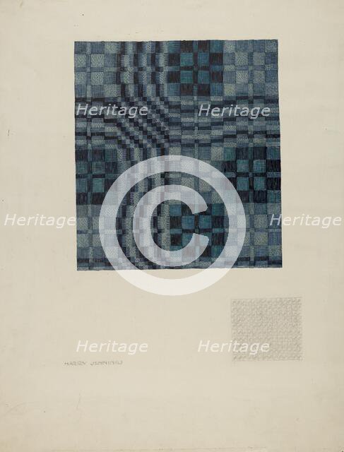 Coverlet, 1935/1942. Creator: Harry Jennings.