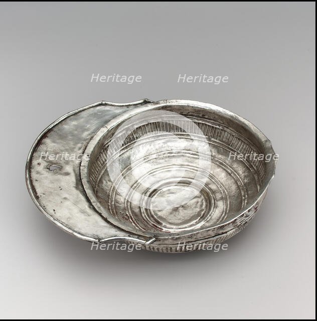 Silver Drinking Bowl with Handle, Avar, 700s. Creator: Unknown.