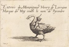 Entry of Monseigneur Henry de Lorraine, Marquis de Moy, under the Name of Pirandre, 1627. Creator: Jacques Callot.