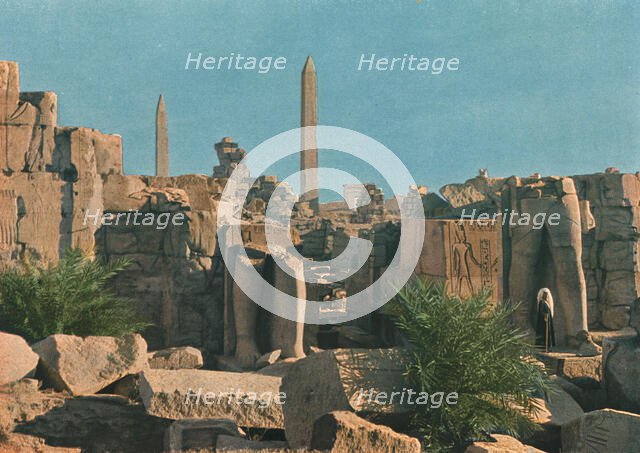 ''Ruines de Karnak; Le Nord-Est Africain', 1914. Creator: Jules Gervais-Courtellemont.