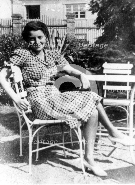 Hannah Senesh (1921-44) relaxing on Kibbutz Sdot Yam, c1943. Artist: Unknown