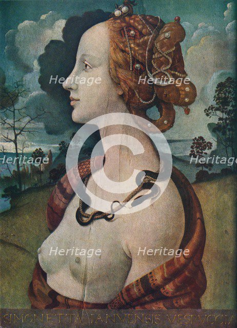 'Portrait of Simonetta Vespucci', c1480, (1939). Artist: Piero di Cosimo.