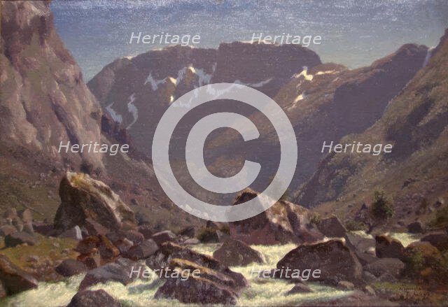 Landscape Study from Simedalen, 1849. Creator: Bernt Lund.