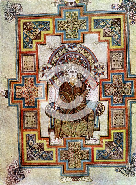 Portrait of St John, 800 AD, (20th century). Artist: Unknown