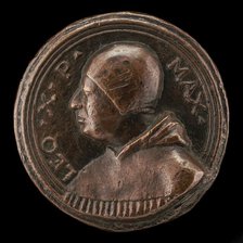 Leo X (Giovanni de' Medici, 1475-1521), Pope 1513 [obverse], c. 1513/1515. Creator: Unknown.