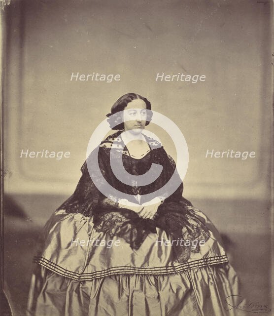 Marie Antoine, geb. Woes, 1850s-60s. Creator: Franz Antoine.