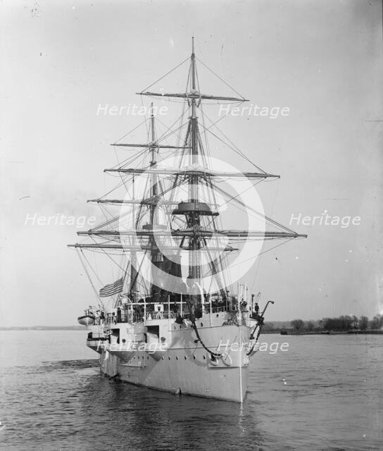 U.S.S. Newark, c1891. Creator: William H. Jackson.