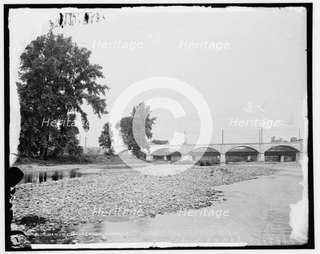 U. & M. V. Railway bridge, Herkimer, N.Y., between 1901 and 1906. Creator: Unknown.