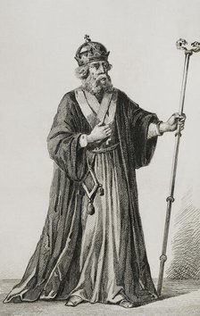 Greek Orthodox bishop, 1839. Creator: Augustin François Lemaitre.