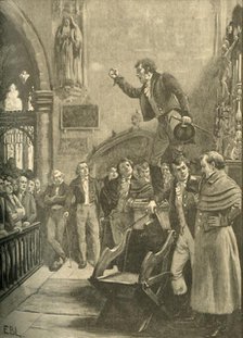 Election meeting in Ireland, 1826 (c1890). Creator: Edmund Blair Leighton.