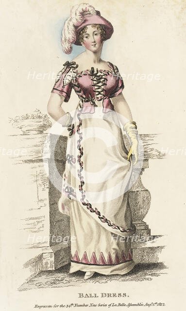 Fashion Plate (Ball Dress), 1812. Creator: John Bell.