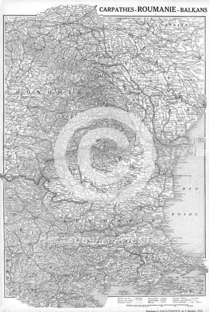 'Carpathes-Roumanie-Balkans; supplement a L'Illustration du 9 december 1916', 1916. Creator: Unknown.