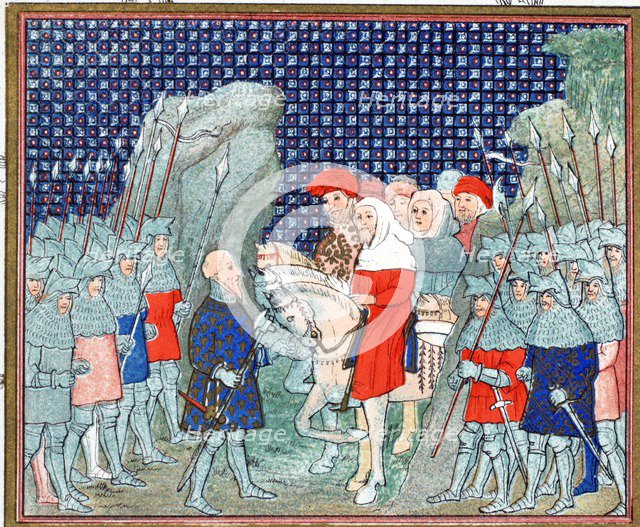 Richard II betrayed at Penmaur Rhos and taken prisoner by the Duke of Northumberland, 19th Century.