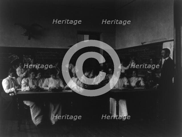 Washington, D.C. Public Schools - classroom scenes and school activities, (1899?). Creator: Frances Benjamin Johnston.