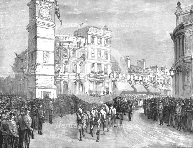 ''The National Armada Tercentenary Commemoration Memorial at Plymouth; The Civic Procession passing  Creator: Unknown.