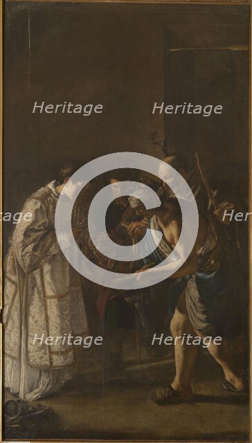 Saint Lawrence Distributing Alms , 1625-1626. Creator: Serodine; Giovanni (1594/1600-1630).