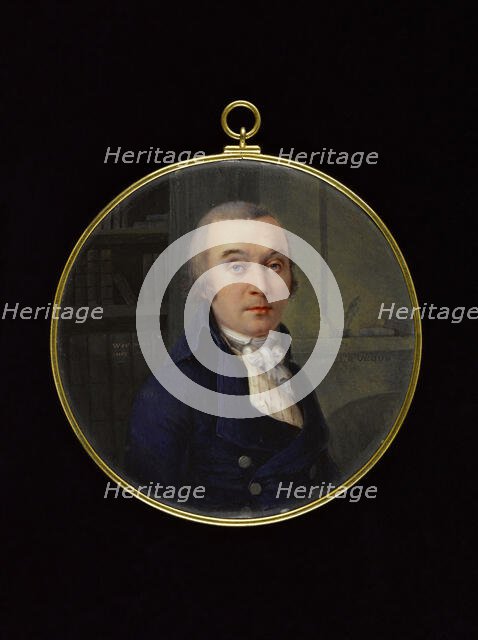 Portrait of a man in a library, between 1800 and 1810. Creator: Henri Leveque.