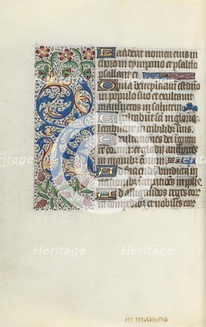 Book of Hours (Use of Rouen): fol. 142v, c. 1470. Creator: Master of the Geneva Latini (French, active Rouen, 1460-80).