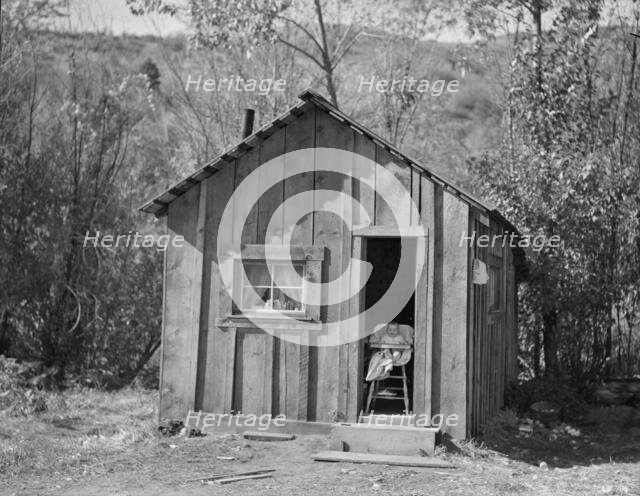 Home of one member of Ola self-help sawmill co-op, Gem County, Idaho, 1939. Creator: Dorothea Lange.
