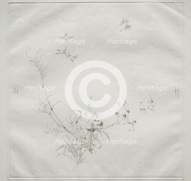 Parisian Service (Haviland service): The Moon (no. 5), 1875. Creator: Félix Bracquemond (French, 1833-1914).