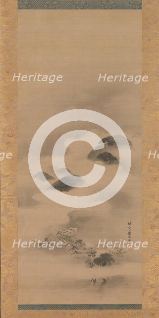 Landscape in Moonlight, after 1662. Creator: Kanô Tan'yû.