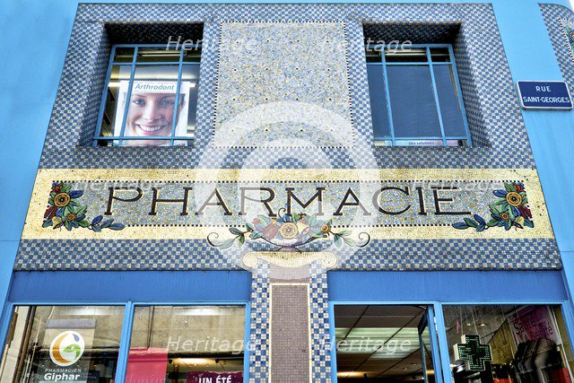 La pharmacie du Point-Central, Nancy, (1922), c2014-2017. Artist: Alan John Ainsworth.