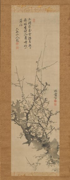 Plum Blossoms, 18th-19th century. Creator: Minagawa Kien.