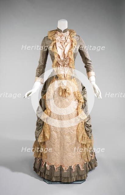Dress, American, 1880. Creator: Unknown.
