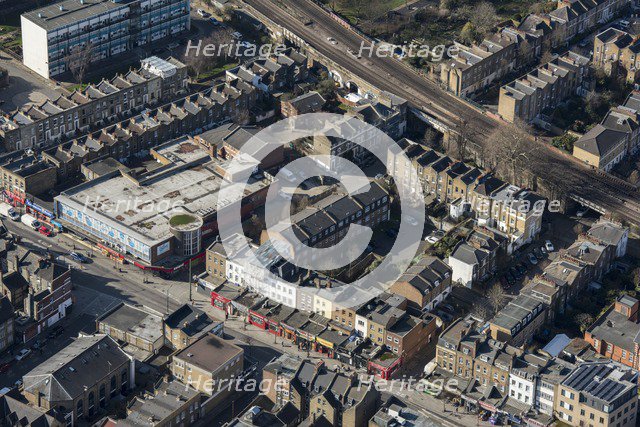 Shops along the Walworth Road, Walworth Heritage Action Zone, Walworth, London, 2018. Creator: Historic England Staff Photographer.