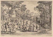 Rustic Wedding Dance, 1650. Creator: Wenceslaus Hollar.