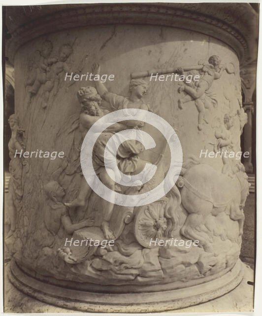 Versailles, Girardon, Enlevement de Proserpine par Pluton, 1904. Creator: Eugene Atget.