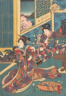 Flower of Akashi (Akashi no hana), 1853. Creator: Utagawa Kuniteru.