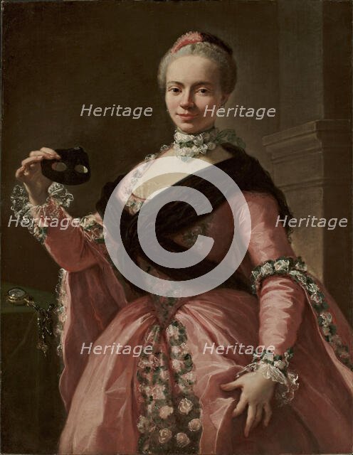 Portrait of Anna de Banzi Carrati, 1760. Creator: Gandolfi, Ubaldo (1728-1781).