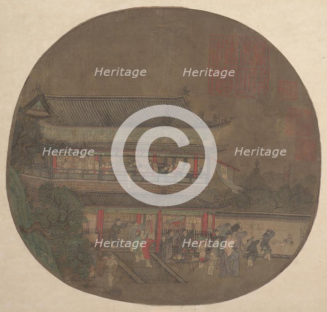 The Immortal Lü Dongbin Appearing over the Yueyang Pavilion , late 13th-early 14th century. Creator: Unknown.