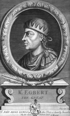 Egbert the Saxon, first king of all England.Artist: King