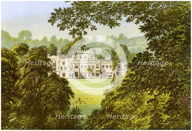 Hampton Court, Herefordshire, home of the Arkwright family, c1880. Artist: Unknown