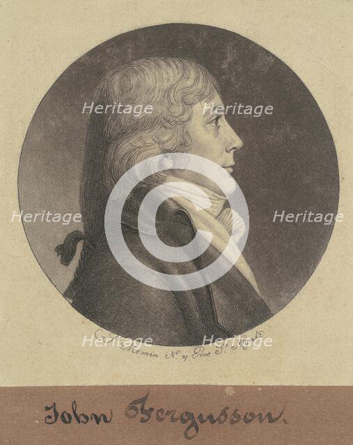 John Ferguson, 1797. Creator: Charles Balthazar Julien Févret de Saint-Mémin.