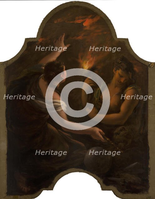 Allegorical Representation, Possibly a Depiction of ‘Raison d’Etat’. Creator: Giovanni Antonio Pellegrini.