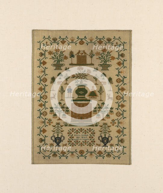 Sampler, United States, 1800/25. Creator: Emma Riches.